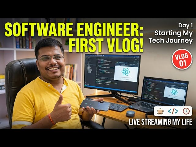 My First Vlog as a Software Engineer 👨‍💻 | First Day, Office Life & Developer Journey