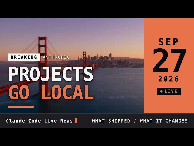 Project threads can now run on your own computer · Claude Code news, Sep 27