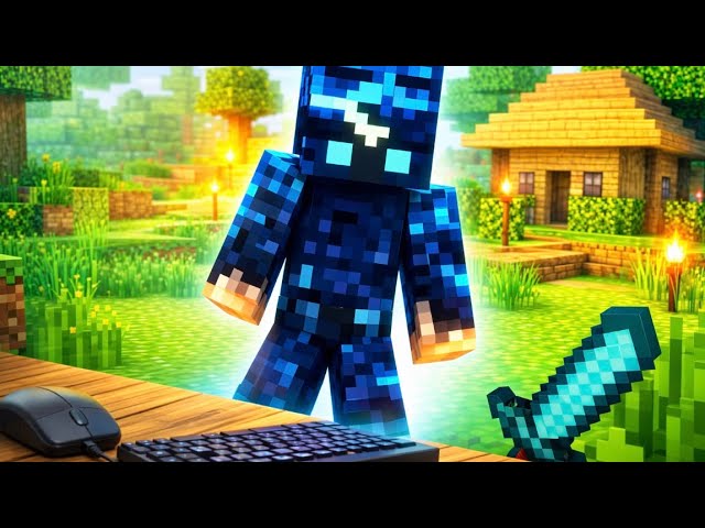 Playing Minecraft on PC for the first time ever 