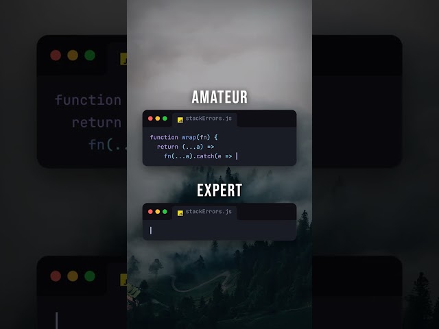 Your error handling is losing the stack trace 🫠