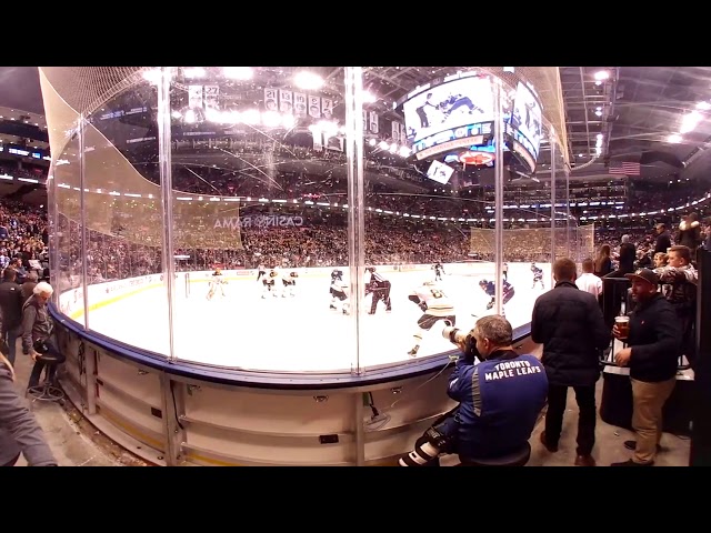 Watch the Hockey Hall of Fame game between the Maple Leafs and Bruins in 360