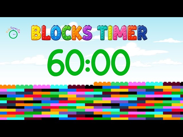 60 Minute Timer for Kids Classroom | Blocks Visual Timer 