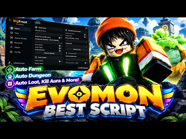 Evomon Script — Auto Farm, Auto Catch, Auto Quest, Auto Collect, Auto Boss & More!