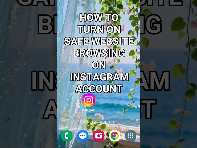 How To Turn On Safe Website Browsing on Instagram Account #instagramtutorial #instagramreels #how