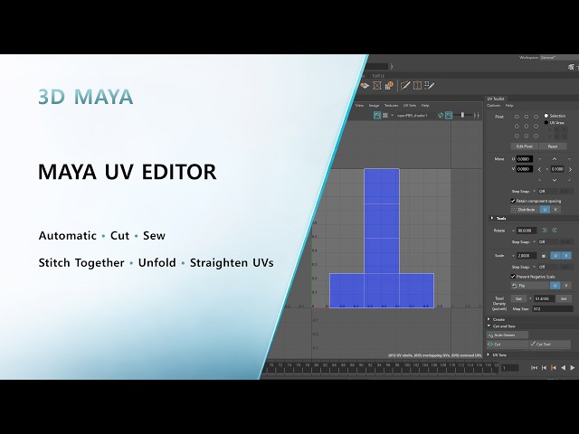 Maya UV Editor Basics Tutorial for Beginners