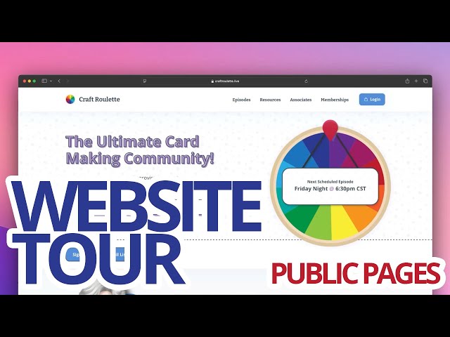 Website Tour - Public Pages - Desktop View