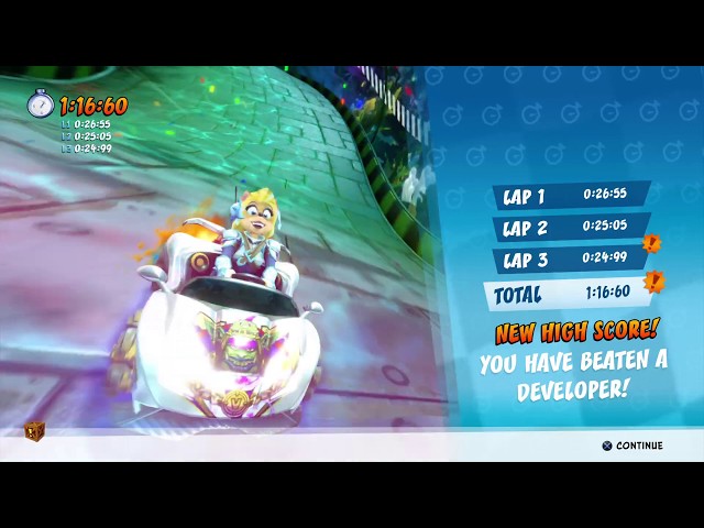 CTR NF - Dev Time Trial - Roo's Tubes