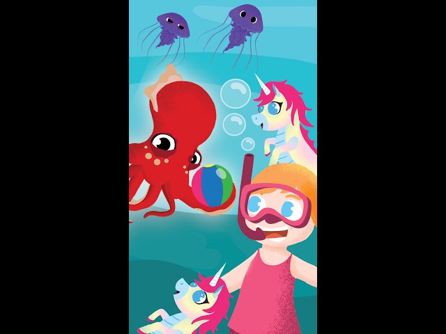 MERMAiD SHORE HiDE N SEEK!! Adley and her pets find a baby kraken playing Underwater Catch #shorts