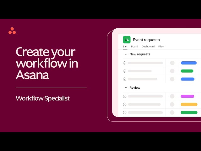 How to build workflows: Create a workflow in Asana (Part 4 of 7)