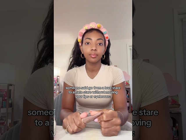 Love Stare vs. Hate Stare… Only Using My Eyes 👀 #freepreppyclip #skincare #trending #challenge
