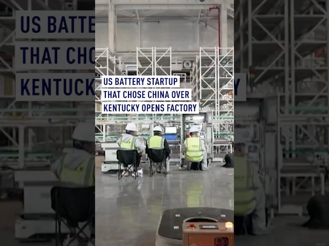 US battery startup that chose China over Kentucky opens factory