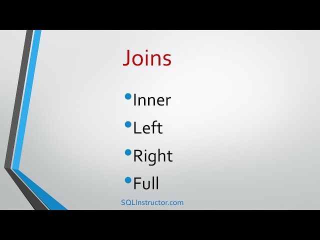 SQL Tutorials - Joins - Inner , Left, Right & Full