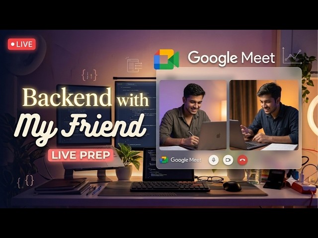 Backend Development LIVE with my Friend! (Database, APIs & Auth)