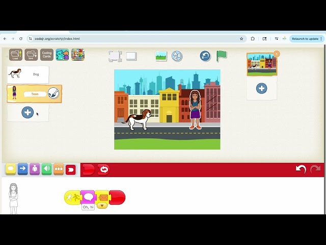 How to Make Characters Greet Each Other in ScratchJr 🎉