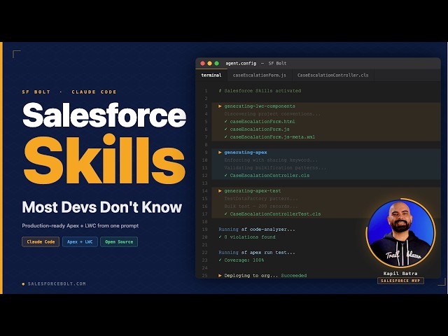 Salesforce Skills for Claude Code - Production Ready Code from One Prompt with Zero Violations