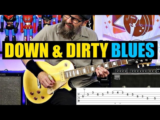 Down & Dirty Blues! - Lead Guitar Lesson w/TABS