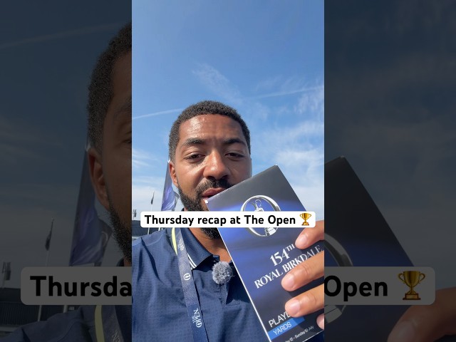 The walk the players will take to the 1st tee at the 154th Open at Royal Birkdale