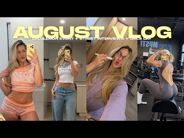 WEEKLY VLOG | lululemon pilates event, street interviews, content & more ☆