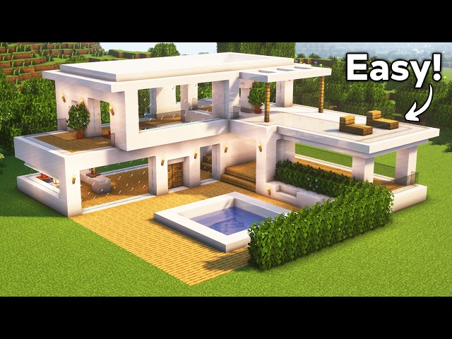 Minecraft: How to Build a Small Modern House | Tutorial🏠