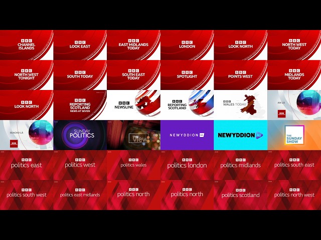 BBC Local Programming Intro Compilation (2026)