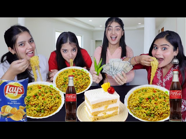 Spoon vs Hand vs Mouth Food Challenge with @DingDongGirls | Winner Will Get Rs 5000 Food Challenge