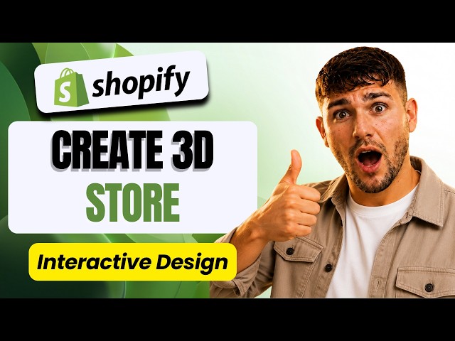 How to Create a 3D Shopify Store (3D eCommerce Website Tutorial 2026)