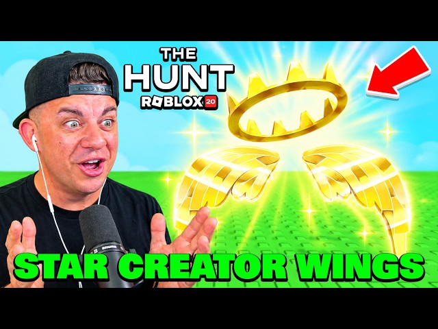 🔴 ROBLOX THE HUNT 20: Launching Star Creator Wings and Crown