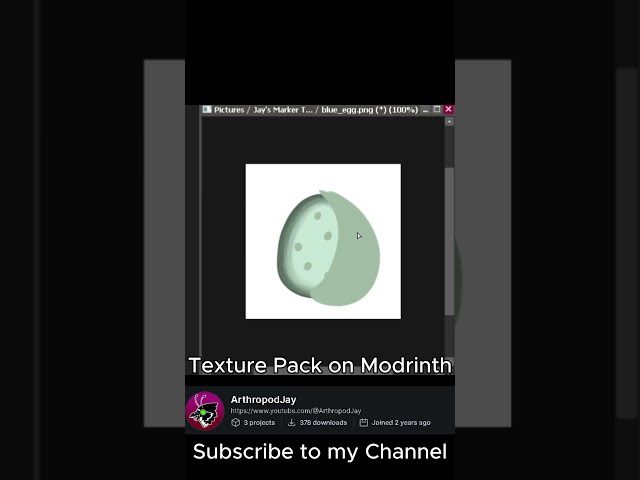 Blue Egg minecraft sai texture pack #minecraftshorts #shorts #texturepack