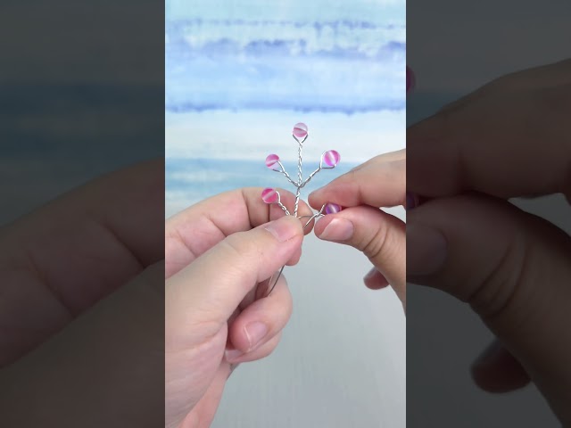 Make a wire tree with me 😊 #wiretree #pink #art