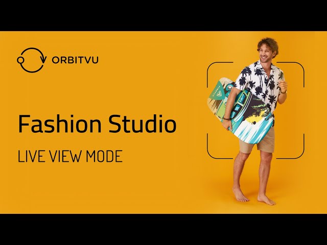 Brightness Control in Live View Mode in Orbitvu Fashion Studio