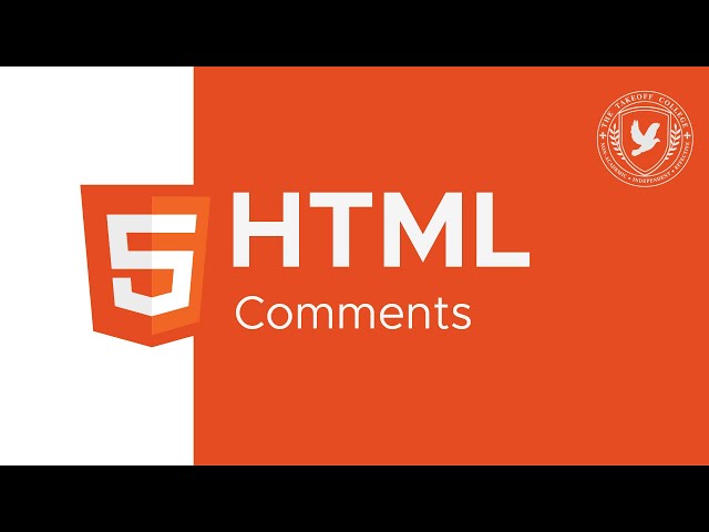HTML: Comments
