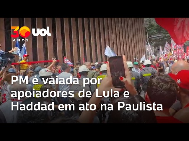 Lula’s walk on Paulista Avenue faces skirmish with military police; VIDEO