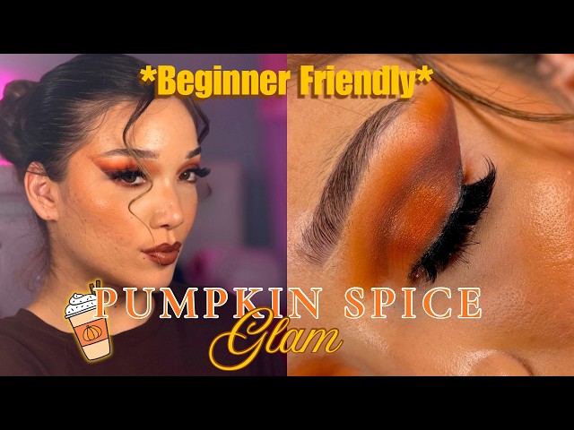PUMPKIN SPICE GLAM🎃| FALL MAKEUP LOOK 2026