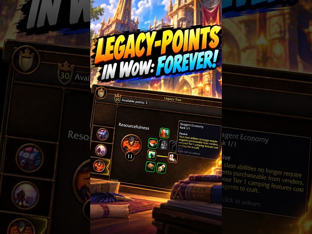 All Bonuses and More: How Legacy Points Work in World of Warcraft: Forever!