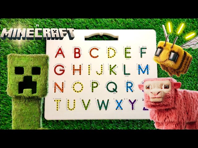 Minecraft Movie ABC 🎮 -  Learn to write ABC´s with MAGNATAB and Minecraft
