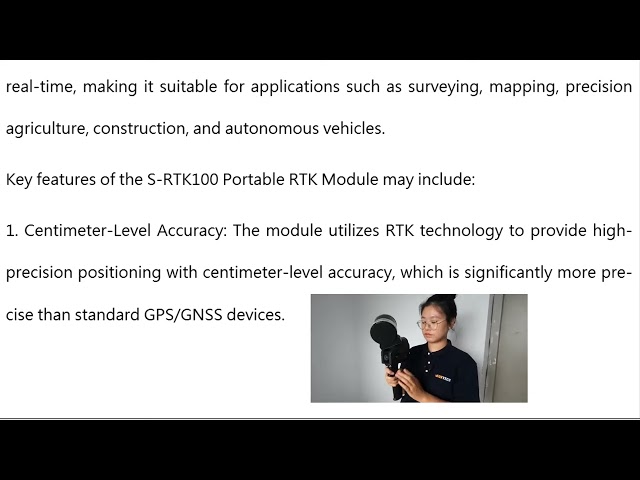 S RTK100 Scanner with RTK and Backpack explained