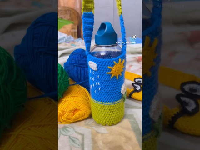 Elegant bottle cover #crochet #shorts