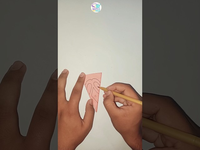 Heart Snowflake Paper Art🤩 #shorts #ytshorts #sketchandfold #papersnowflake