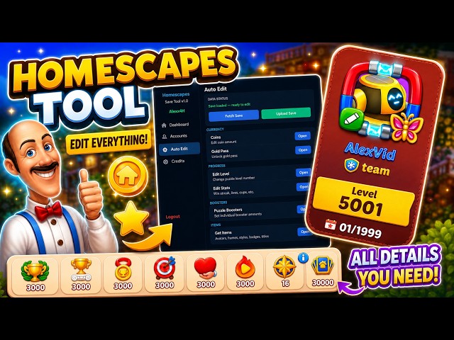 Homescapes Tool 1.0 | No Root needed