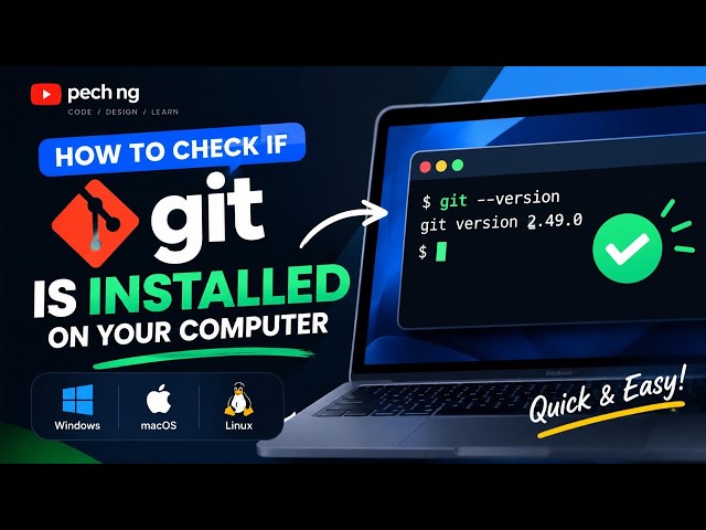 How to check if git is installed on your computer