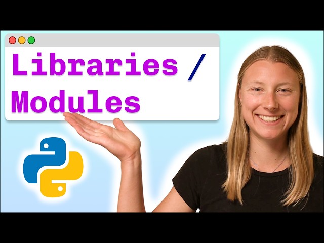 Intro to Python Libraries and Modules - Visually Explained