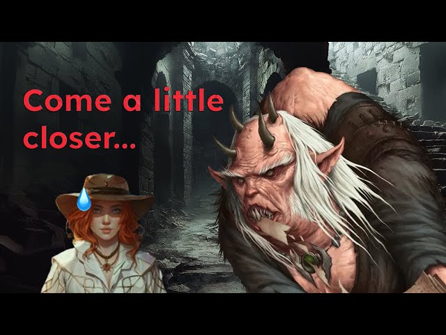 This BEAUTIFUL player character gets complimented on by a DISGUSTING demon!