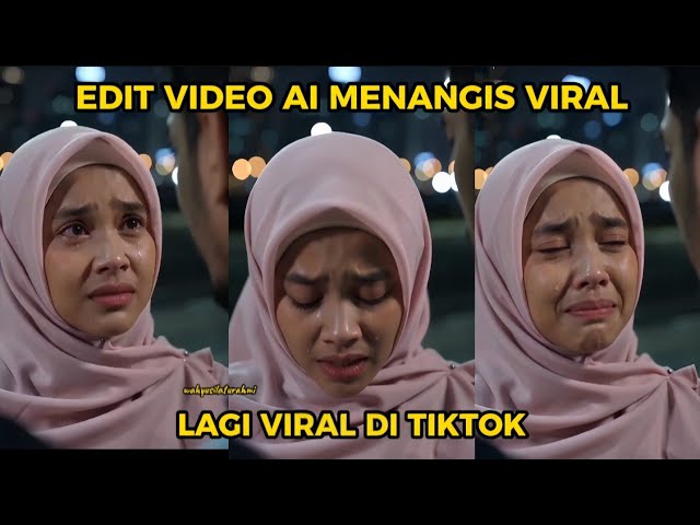 Cara Edit Video AI Menangis Viral Tiktok || Edit Video AI Menangis di Capcut #trendaimenangisviral