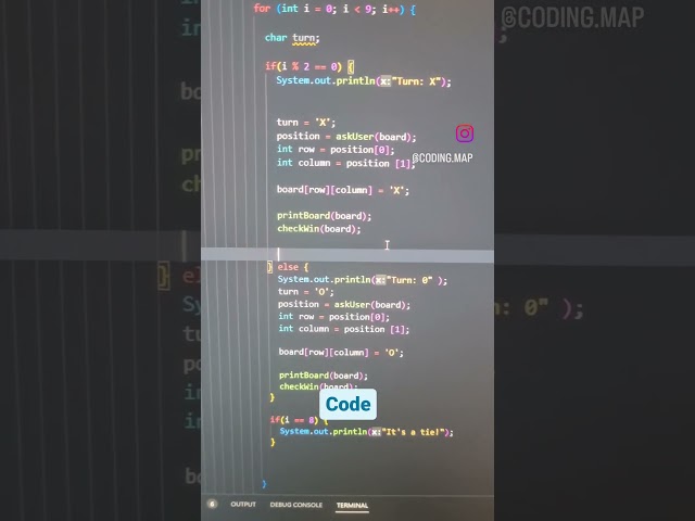 Let's code tic tac toe in Java