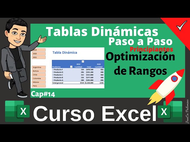 CX#14 👉 Crear Tablas Dinámicas en Excel Paso a Paso | Mejor forma de usar rangos de datos