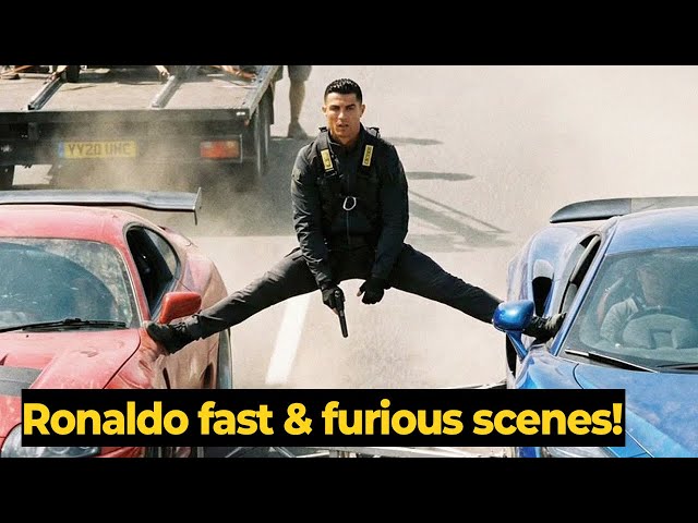 Cristiano Ronaldo’s CRAZY scenes on the set of the New Fast & Furious movie!