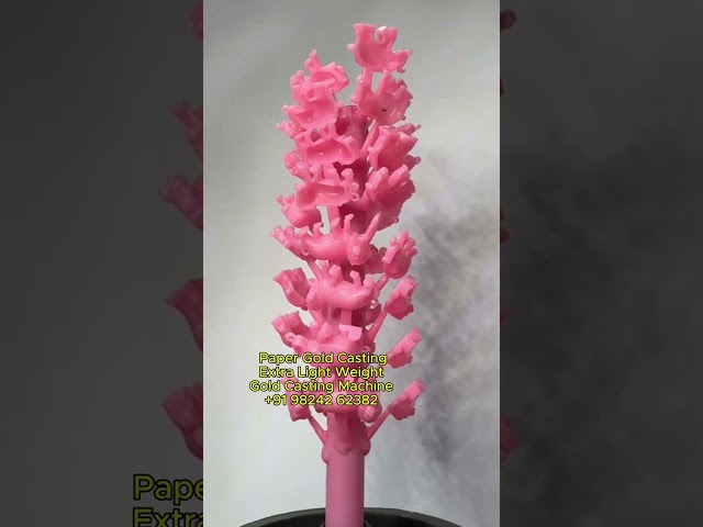 Paper Gold Casting Machine Process Silver #gold  #goldcasting #silver #3djewellerycasting #cadcast