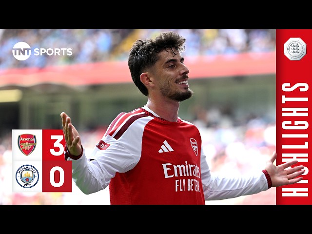 Arsenal Thrash City! 🏆 | Arsenal 3-0 Manchester City | FA Community Shield Highlights