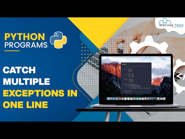 Catch Multiple Exception Handling in Python - One Line Program | Python Programming