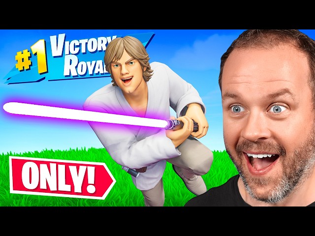The *LIGHTSABER* ONLY Challenge in Fortnite